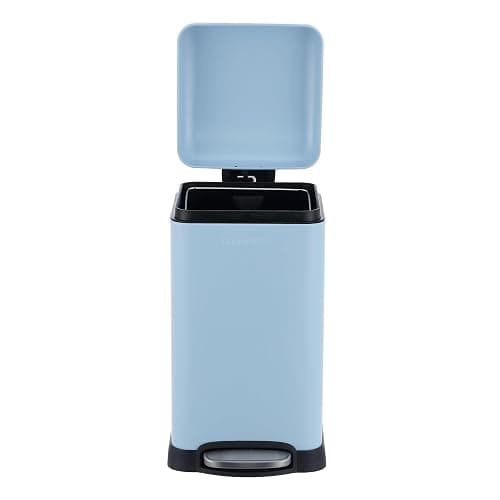 happimess HPM1012H Betty Retro Mini 3.2-Gallon Step-Open Trash Can, Fingerprint Resistant, Modern, Minimalistic for Home, Kitchen, Laundry Room, Office, Bedroom, Bathroom, Tide Pool Blue thumbnail 7
