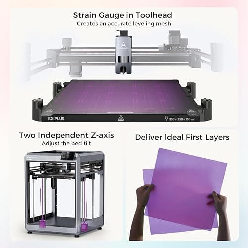 Creality 3D Printer K2 Plus Combo Multi Color 3D Printer with CFS, 16 Color Printing, 600mm/s High Speed, Auto Leveling, Dual AI Cameras, 350×350×350mm Build Volume thumbnail 6