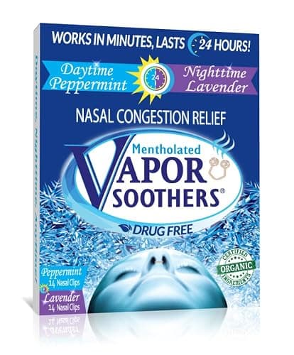 Mentholated Nasal Dilators for Breathing, Congestion, and Snoring - 28 Count Dual-Action Nose Inserts for Daytime and Nighttime - Hidden Nostril Opener Clips Last Up to 12 Hours - Peppermint/Lavender - Image 1