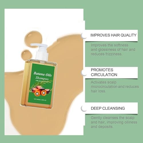 Batana Oil Shampoo, Batana Oil for Hair Growth, Natural Ingredients, Nourishes and Regenerates Hair for Men & Women (1) thumbnail 2
