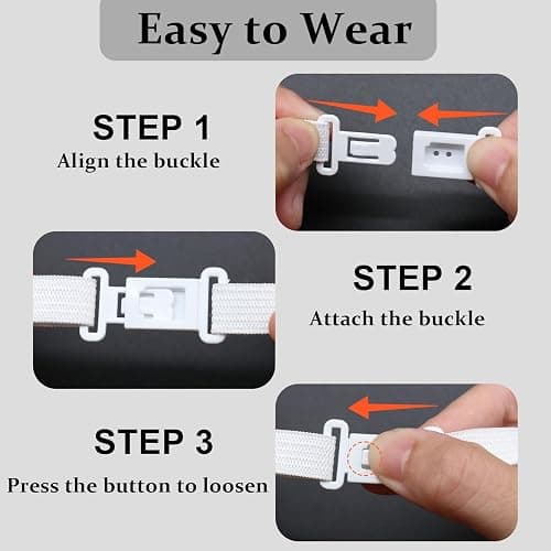 Gsyziux Clip on Neck Ties for Women Girls, Adjustable Pre-tied Womens Tie Solid Color Ladies Neckties for Party Prom School thumbnail 7