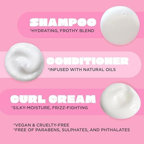 Cake Beauty Curl Friend Curl Defining Shampoo, Conditioner & Cream Set - Avocado & Argan Oil Curly Hair Products - Anti-Frizz, Cruelty Free & Vegan Gift Set thumbnail 6