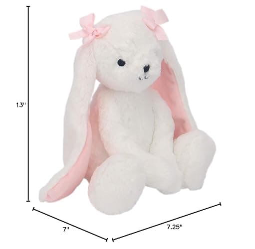 Bedtime Originals Blossom Plush Bunny Stuffed Animal Toy Plushie - Snowflake thumbnail 3
