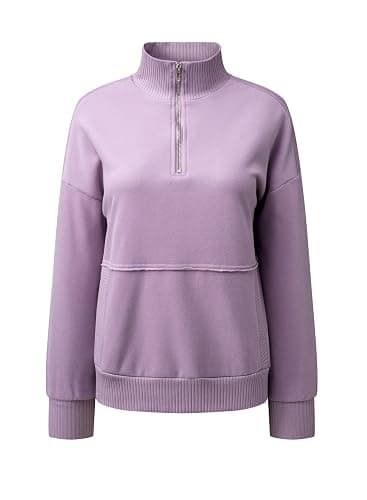 SHEWIN Womens Sweatshirt Casual Long Sleeve Half Zip Pullover Lightweight Sweatshirts Tops Fall Fashion Outfits 2025 thumbnail 6