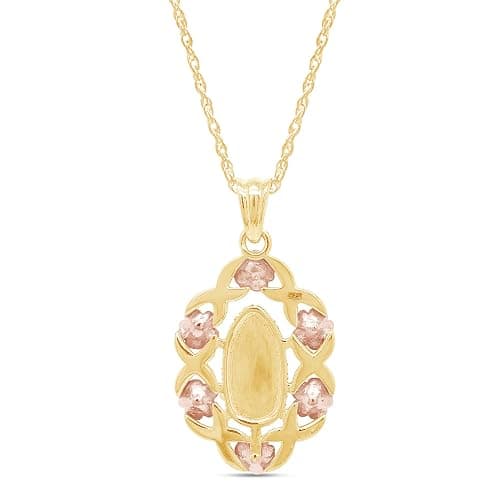 AFFY Our Lady of Guadalupe Pendant Necklace, Three-Tone 14K Gold Over 925 Sterling Silver, Inspirational Religious Catholic Jewelry Gift for Women & Men with 18" Rope Chain thumbnail 8