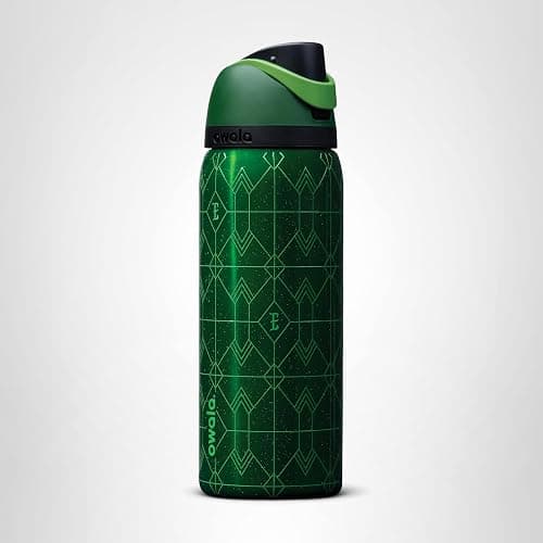 Owala Wicked FreeSip Insulated Stainless Steel Water Bottle with Straw for Sports and Travel, BPA-Free Sports Water Bottle, 32 oz, Elphaba (Green) thumbnail 9