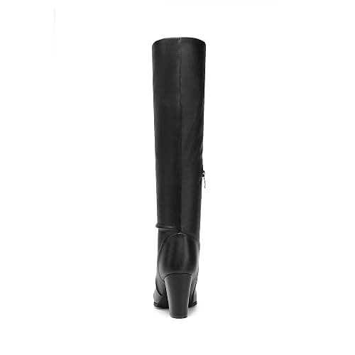 DREAM PAIRS Women's Chunky Heel Knee High Boots thumbnail 6