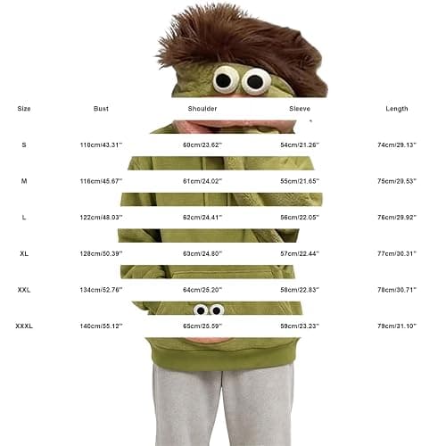 Big Mouth Monster Pullover Hoodies Flannel Unisex Halloween Cosplay pajamas | 3d Plush Monster Hood, Surprise for Friends, Lightweight Thick Plush, Loungewear Pajamas, Drop Shoulder, Novelty thumbnail 4