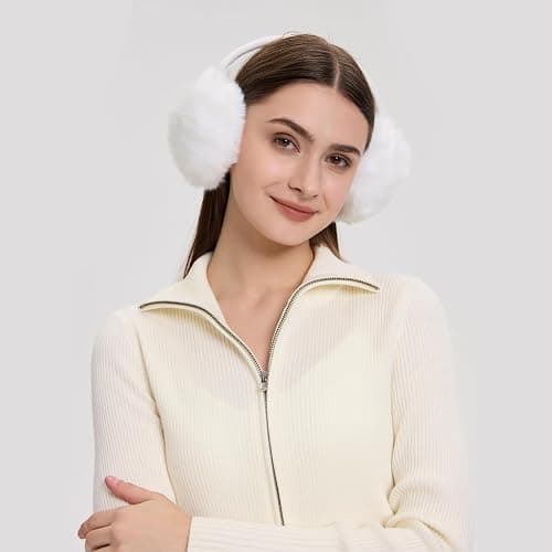 Winter Ear Muffs Women Warm Earmuff Girls Ear Warmers Soft Plush Outdoor Adjustable Ear Cover thumbnail 6
