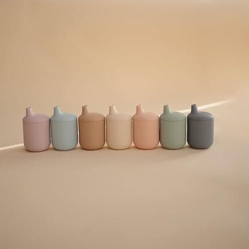 mushie 100% Silicone Baby Sippy Cup | 6 Months+ (Shifting Sand) - Shifting Sand thumbnail 8