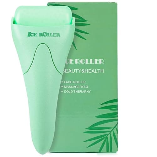 Ice Roller for Face and Body Massage, Facial Roller Skin Care Tool for Reduce Wrinkles and Puffiness, Migraine Pain Relief and Skin Tighten, Cold Therapy for Cooling and Calming(Green) - Image 1