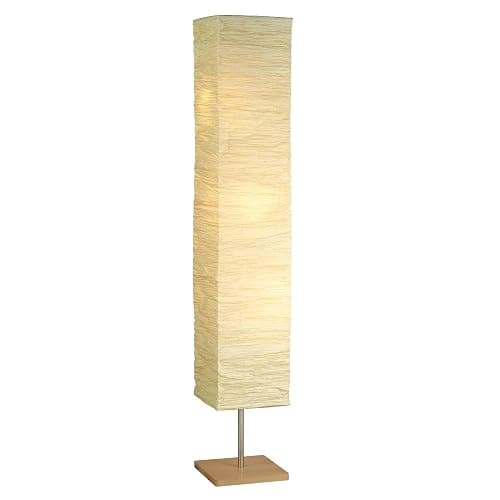 Adesso Three Light Floor Lamp – Natural Wood Base & Adjustable Brightness – Perfect Lighting for Bedroom, Living Room and Corner Decor, Beige - Image 1