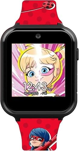 Miraculous Kids Interactive Smartwatch – Touchscreen Watch 10 Changeable Faces, Step Counter, Games, Selfie Cam, Alarm & Timer, Durable Silicone Straps – Fits Wrists 5.5"-8.0" thumbnail 3