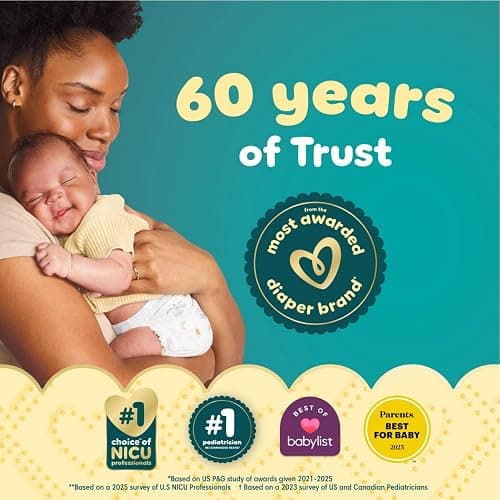 Pampers Swaddlers Diapers, Size 3 (13-26 lbs), 136 Count, Absorbent, Keeps Baby Dry and Comfortable, Skin Safe Disposable Baby Diaper (Packaging May Vary) thumbnail 6