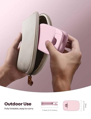 Lamicall Pink Phone Holder, Desk Accessories - Rose Gold Pink Office Cell Phone Holder, Desktop, Office Desks Accessories, Desk Decor for Women, for iPhone, 4-8'' Phone thumbnail 4