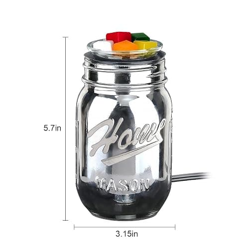Pluggable Fragrance Warmer- Decorative Plug-in for Warming Scented Candle Wax Melts and Tarts or Essential Oils (Black) thumbnail 3