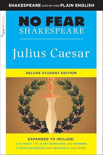 Julius Caesar: No Fear Shakespeare Deluxe Student Editions - Shakespeare Side-by-Side Plain English - Image 1