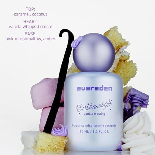 Evereden x Embreigh Hair & Body Fragrance Mist, Vanilla Frosting, Teens | Limited Edition Kids Perfume for Girls, Vanilla & Caramel Long-Lasting Scents, Safe for Sensitive Skin, Made for Kids & Teens thumbnail 2