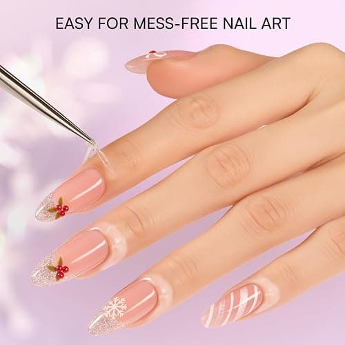 Makartt Liquid Latex for Nails: Nail Polish Barrier Peel Off for Clean Edges, Quick Dry Peel Off Cuticle Guard, Latex Tape for Nails Gel Polish, Stamping, Chrome Powder for Nail Art Home Salon Use thumbnail 8