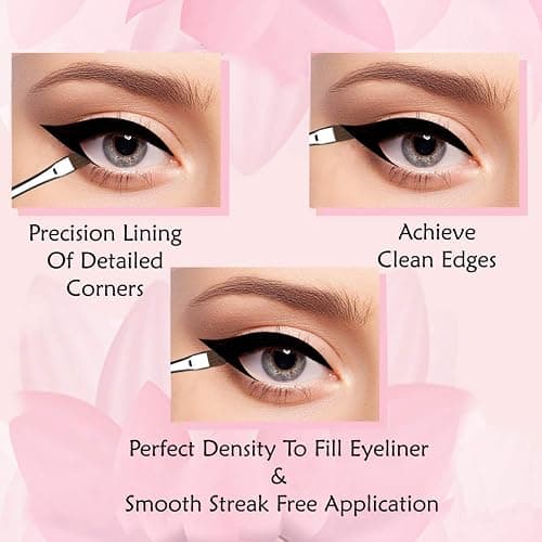 Angled Eyeliner Brush Slanted - Small Thin Winged Liner For Clean Lines To Apply Smooth Liquid Gel Liner For A Fine Wing | Application Of Flat Angle Edges Allows Precision Control Sexy Cat Eyes thumbnail 4