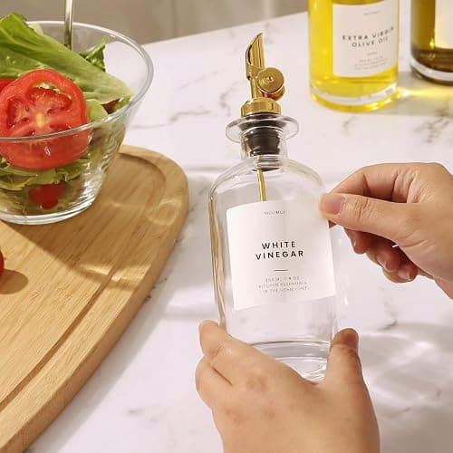 Molimoli Glass Olive Oil Cruet Set - 350ml Bottles With Weighted Pourers, Set of 4 thumbnail 9