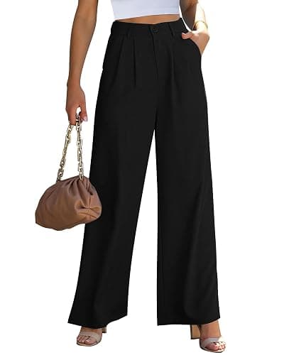 GRAPENT Wide Leg Pants for Women Work Business Casual High Waisted Dressy Pants Flowy Trousers Office - Image 1
