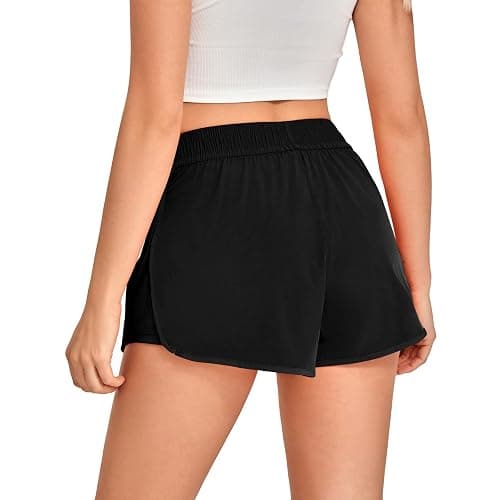 NEXSONIC Athletic Shorts for Women Hight Waisted Ruched Side Running Shorts with Liner for Workout Gym Tennis Active thumbnail 2