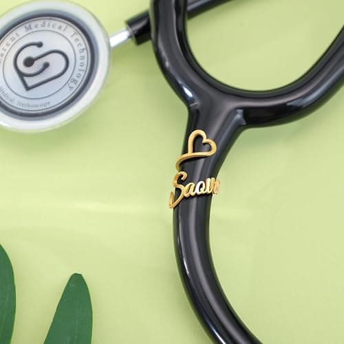 Stethoscope Name Tag Personalized for Nurse, Handmade Stethoscope Charms ID Tag, Custom Made Nursing Graduation Accessories Nurses Week Gifts thumbnail 6