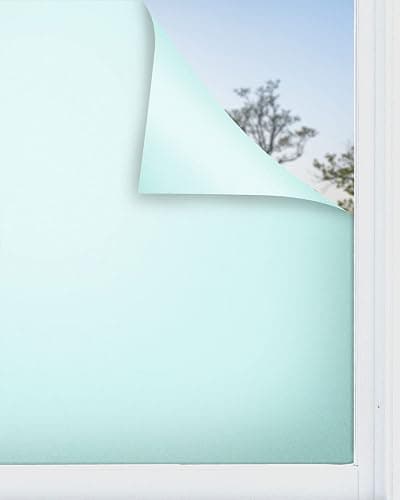 Panorama Fensterfolie Blau 39x200 cm - Milchglasfolie Selbstklebend Fenster - Klebefolie - Image 1