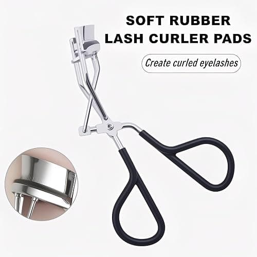 80Pack Fit for elf Eyelash Curler Refills,High Elasticity Silicone Replacement Pad Compatible with e.l.f. Pro Eyelash Curler,Gentle & Safe,Use with Eye Lash Curler. thumbnail 5