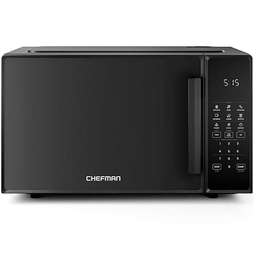 Chefman Countertop Microwave Oven 1.1 Cu. Ft., 1000 Watts with 10 Power Levels, 6 Cooking Presets with One-Touch Express Cook, Eco Mode, Child Safety Lock, & Mute Button - Black - Image 1