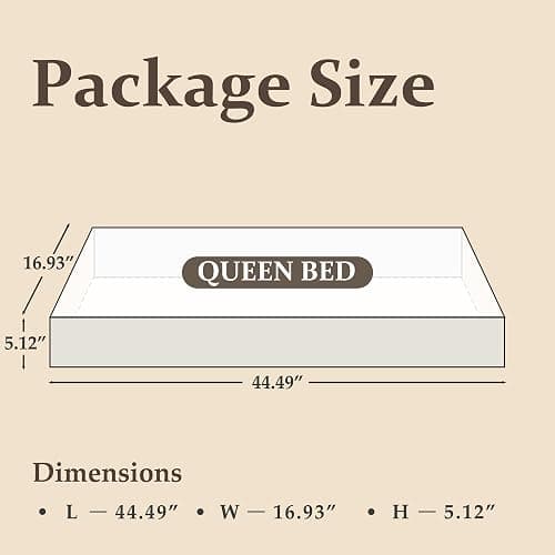 Fluest Queen Bed Frame with Headboard and Footboard, with Under Bed Storage, All-Metal Support System, No Box Spring Needed, Easy Assembly,Rustic Brown thumbnail 2