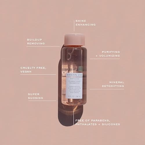 Kristin Ess Deep Clean Clarifying Shampoo for Oily Hair & Build Up | Detox Purifying + Cleansing Oily Hair Treatment - Sulfate Free + Vegan - Product for Thick, Curly + Color Treated Hair thumbnail 3