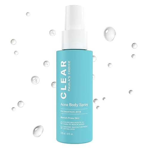 Paula's Choice CLEAR Salicylic Acid Exfoliating Body Acne Spray, 4 Fl Oz | Bacne Spray with 2% BHA, Back Acne Treatment for Clogged Pores, Blackheads & Breakouts, Alcohol-Free, Fragrance-Free - Image 1