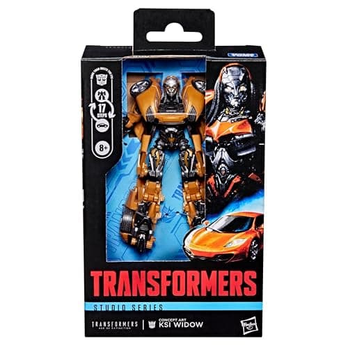 Transformers Studio Series Age of Extinction Deluxe Class Concept Art KSI Widow, 4.5-inch Action Figure, Robot Toys for Ages 8+ | Converts to Licensed Mclaren Mp4-12c in 17 Steps, Includes Blaster and Chain, Ages 8 Plus thumbnail 4