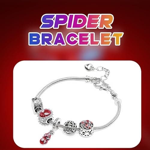 AICase Spider Charm Bracelet Set Cartoon Jewelry Accessory | Charm Bracelet, Spider Design, Cartoon Style, Jewelry Set, Bracelet Accessory thumbnail 2