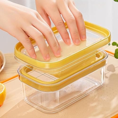 2-in-1 Butter Slicer & Storage Container, 8 oz Capacity, with Airtight Lid, Easy Slice & Store Solution for Fridge & Countertop – Perfect for Kitchen Use thumbnail 4