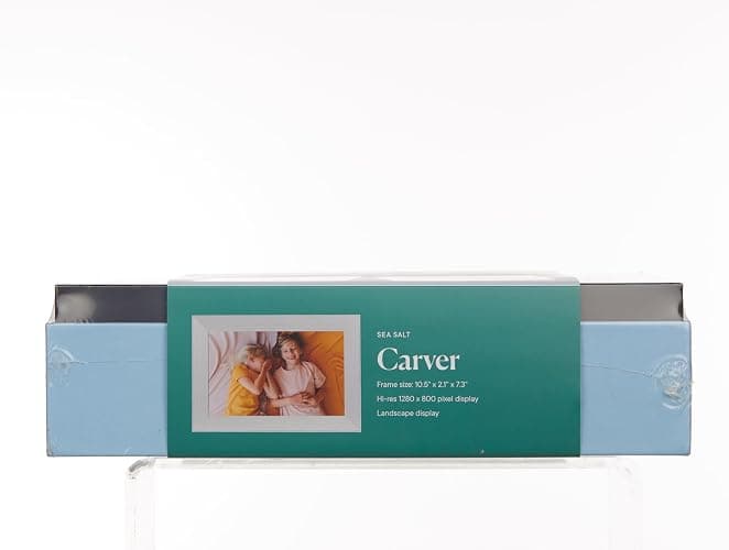Aura Carver WiFi Digital Picture Frame | The Best Digital Frame for Gifting | Send Photos from Your Phone | Quick, Easy Setup in Aura App | Free Unlimited Storage | Sea Salt thumbnail 13