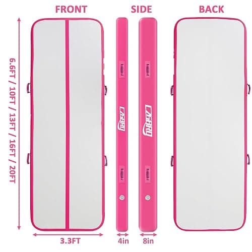 Air Mat Tumble Track, Gymnastics Mats Tumbling Track with Electric Air Pump for Home Use Cheerleading Training Kids Gym Yoga thumbnail 4