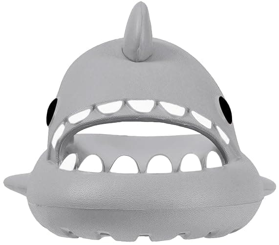 KVbabby Kids Shark Slides Boys Girls Toddlers Cloud Shower Slippers Cute Cartoon Open Toe Sandals Cushioned Thick Sole Beach Pool Shoes thumbnail 2