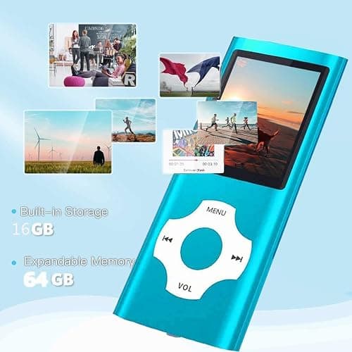 MP3 Player, Hotechs MP3 Music Player with 32GB Memory SD Card Slim Classic Digital LCD 1.82'' Screen MINI USB Port with FM Radio, Voice Record thumbnail 2