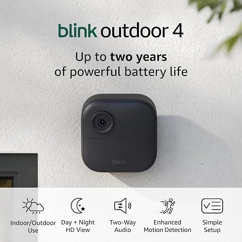 Blink Outdoor 4 – Wireless smart security camera, two-year battery, 1080p HD day and infrared night live view, two-way talk – 2 camera system thumbnail 7
