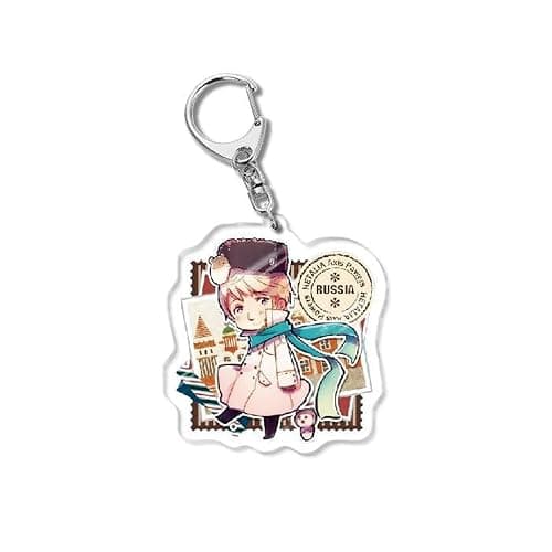 GO2COSY Set of 10 Anime Axis Powers Hetalia Acrylic Keychain Pendant Key Chain Style A thumbnail 4