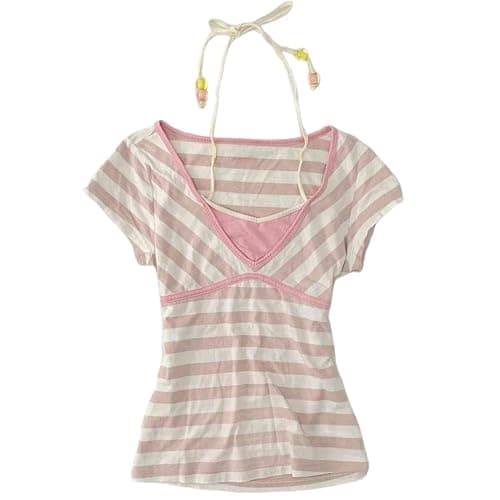 Cutecore Harajuku Y2k Baby Tee Cute Kawaii Emo Grunge Shirt Women Vintage Graphic Tees Short Sleeve Alt Tops 2000s - Image 1
