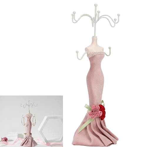 YUYTE Necklace Storage Holder Display Stand Jewelry Stand Jewelry Organizer Rack Earrings Bracelet Doll Earring Tower Holder Decor For Women thumbnail 4