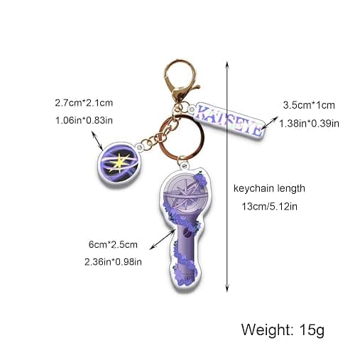 IQIC Katseye Merch Keychain Acrylic Lightstick Keyring Charm Pendant Backpack Accessories Concert Merch for Fans Gifts thumbnail 2