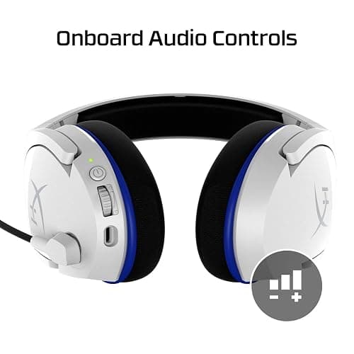 HyperX HHSS1C-KB-WT/G Cloud Stinger Core – Wireless Gaming Headset, for PS4, PS5, PC, Lightweight, Durable Steel Sliders, Noise-Cancelling Microphone - White thumbnail 5