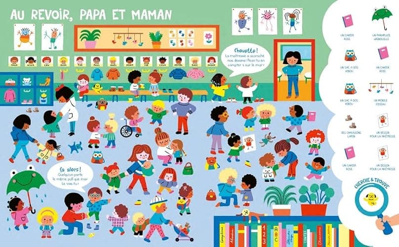 Cherche et trouve de mes 3 ans L'école maternelle Album tout-carton À partir de 3 ans thumbnail 2