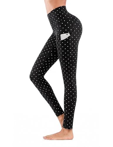 Lingswallow Women High Waist Yoga Pants with Pockets Stretch Soft Leggings | Tummy Control,4 Ways Stretch,Inner Pocket,Daily Wear,Lightweight,Breathable,Self-cultivation,Casual,Going Out,Gym,Quick-Dry thumbnail 2