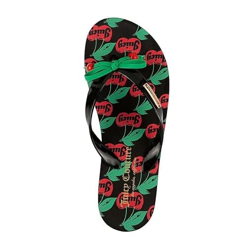 Juicy Couture Keil-Plateau-Flip-Flop: hochmodisch, weiche Strandsandalen, Zehentrenner thumbnail 5